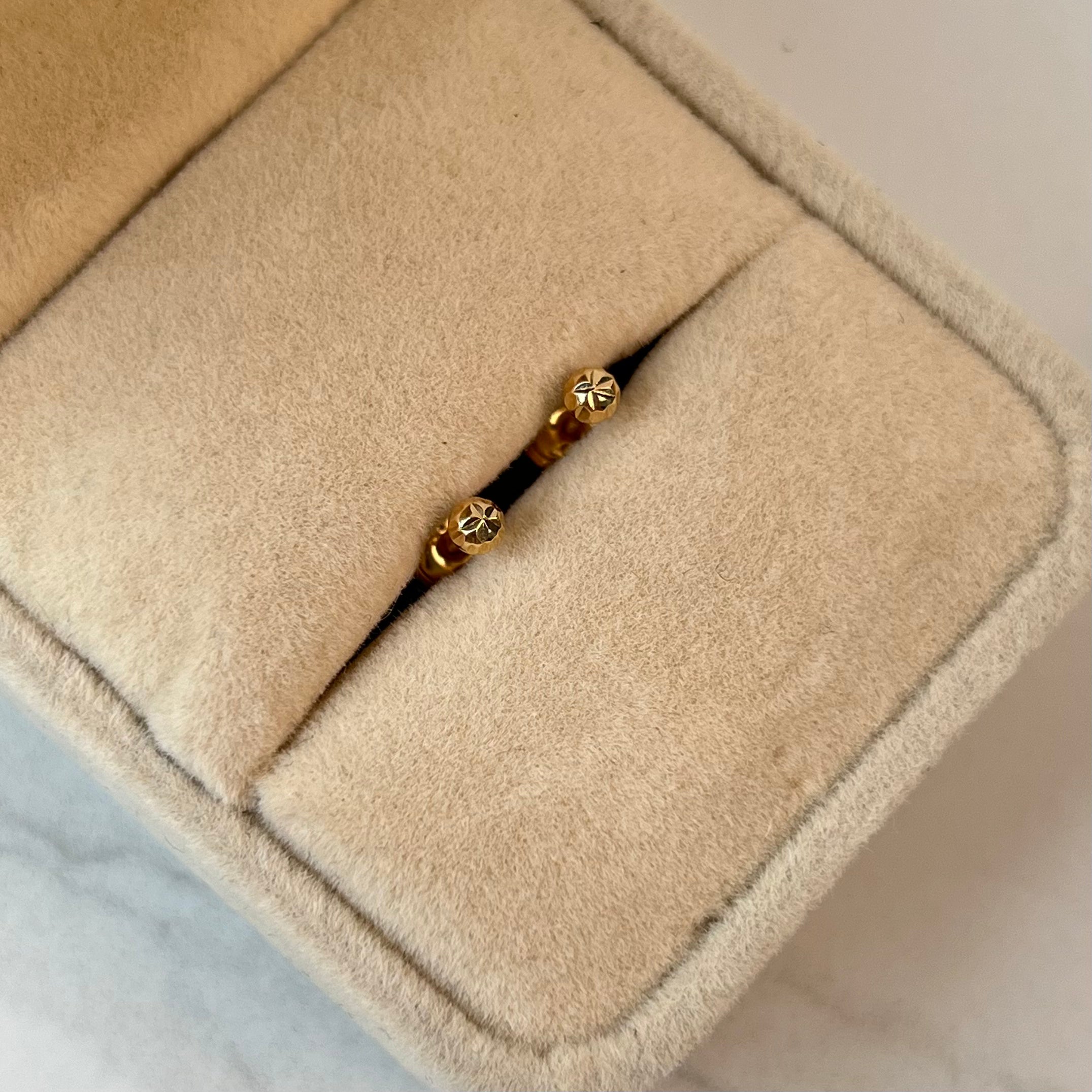 TOPOS BOLA DIAMANTADA ORO AMARILLO 18K 0,47 GR / 3 MM