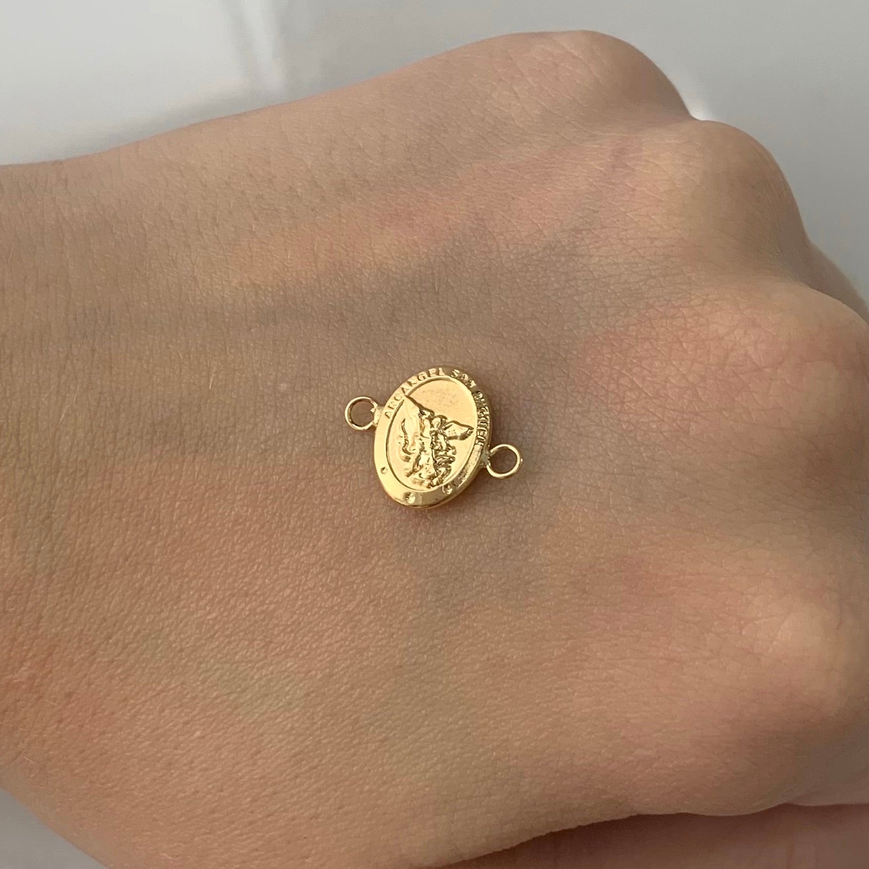 HERRAJE SAN MIGUEL ARCANGEL ORO AMARILLO 18K 0,6 GR / 1,5 CM
